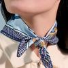 HERMES Silk, Silk Scarves Unisex Blue H893933S