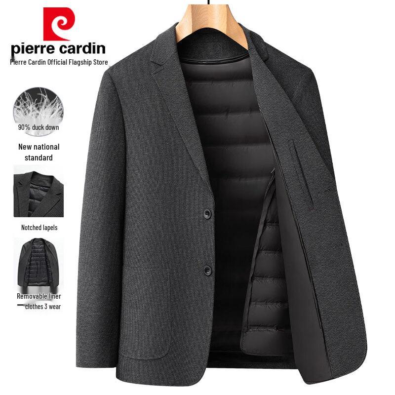 Pierre Cardin Men's Down Blazer with Detachable Liner