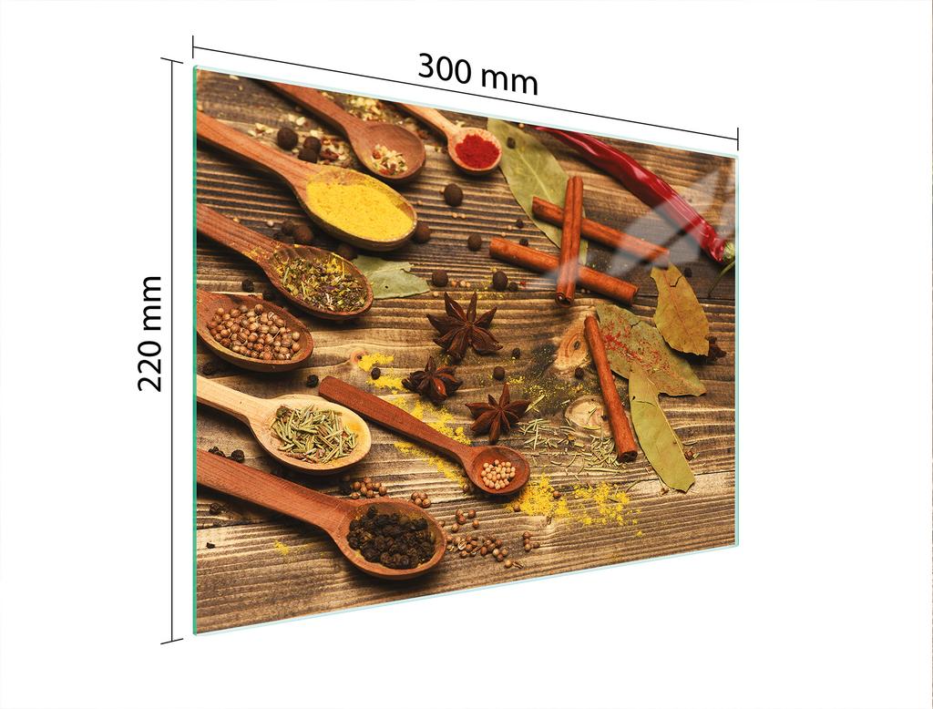 SZKLANA DESKA DO KROEJNIA 30x22 PRZYPRAWY