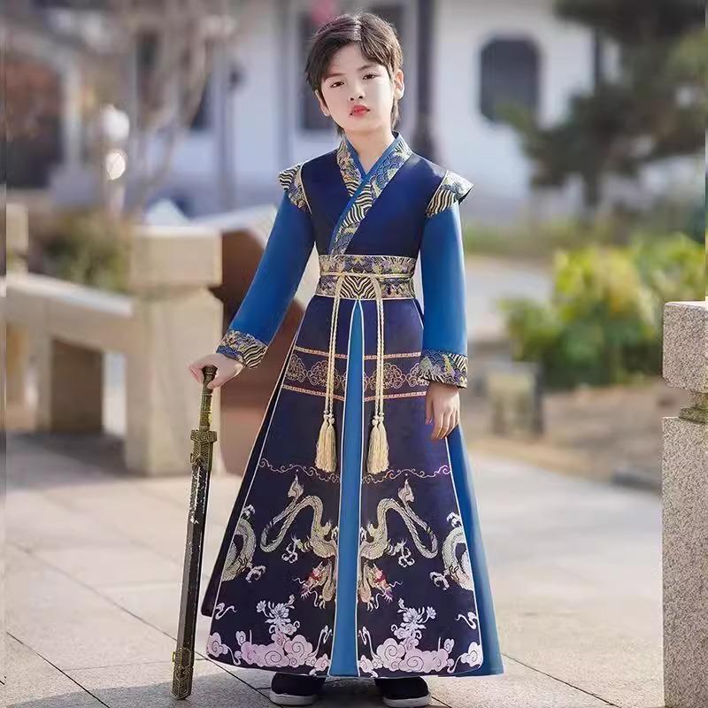 2026 New Style Boys' Hanfu: Handsome Tang Suit for Spring/Autumn