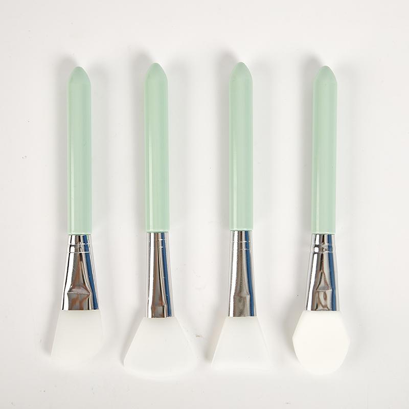 

Профессиональная силиконовая маска для лица, 4 шт., кисть для смешивания крема, силиконовая кисть, инструменты зелёный