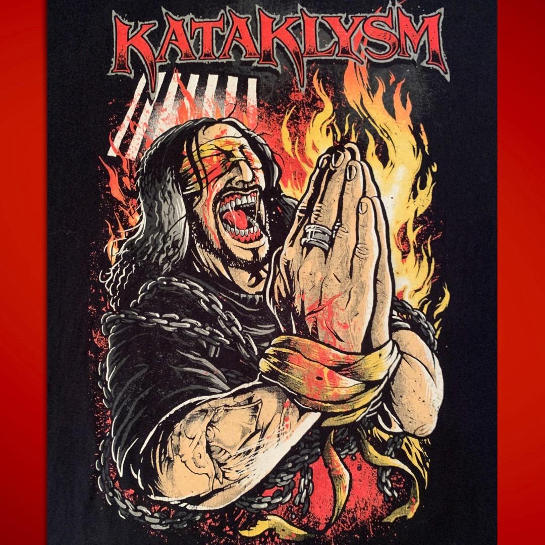 Vtg Kataklysm Abort Your Faith Abort your Pain T-Shirt NZ119 FREE SHIPPING Unisex T-Shirt S