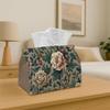 1pc Tissue Box Holder Features a Smooth Design That Combines Elegance with Traditional Folk Elements - A Versatile Napkin Dispenser Suitable for Home
