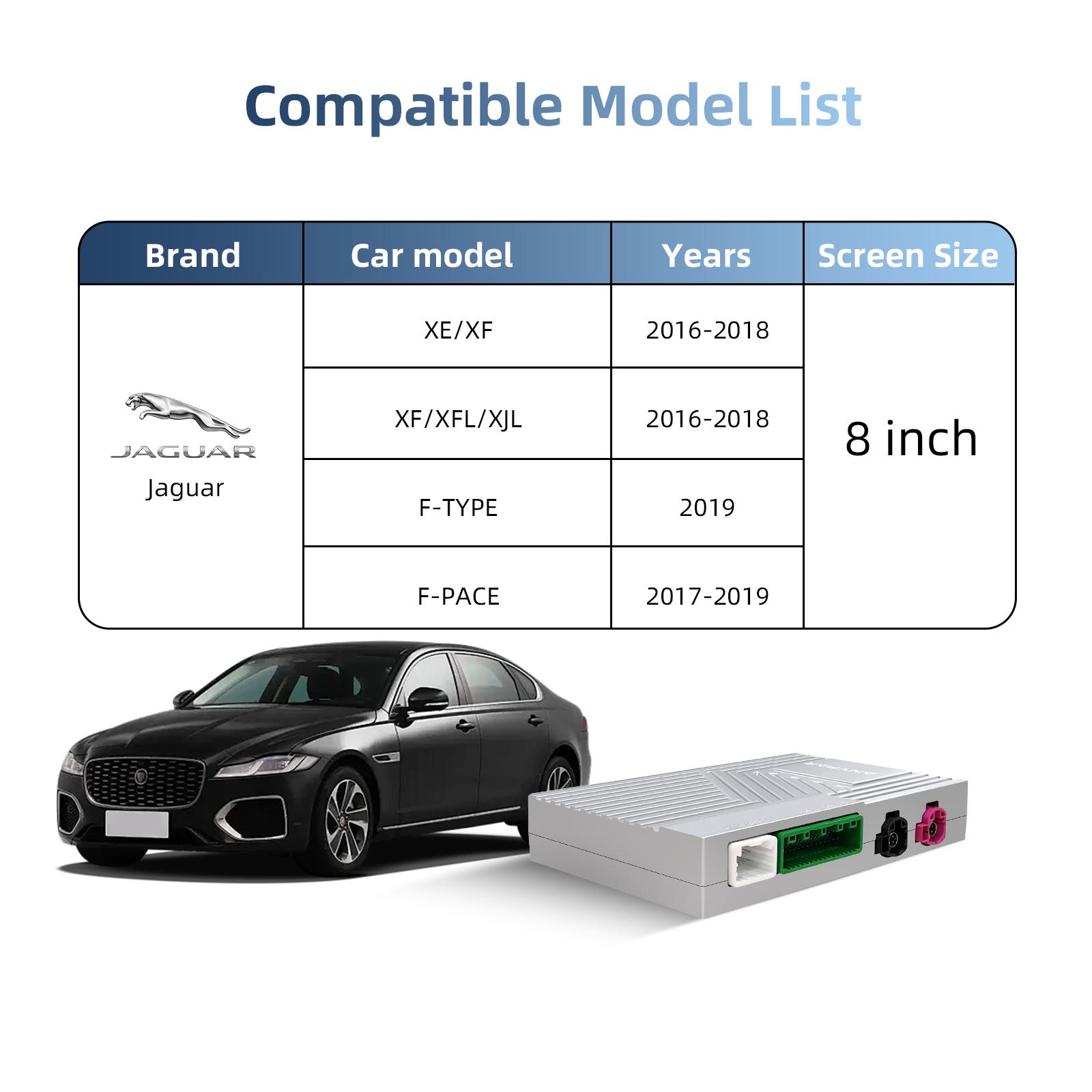

Wireless CarPlay Android Auto Retrofit Kit Box CarPlay Interface OEM Screen Upgrade Decoder Box for Jaguar XE XFL F-Type F-Pace for Jaguar
