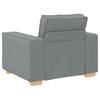 Sofa Chair Light Grey 60 Cm Fabric