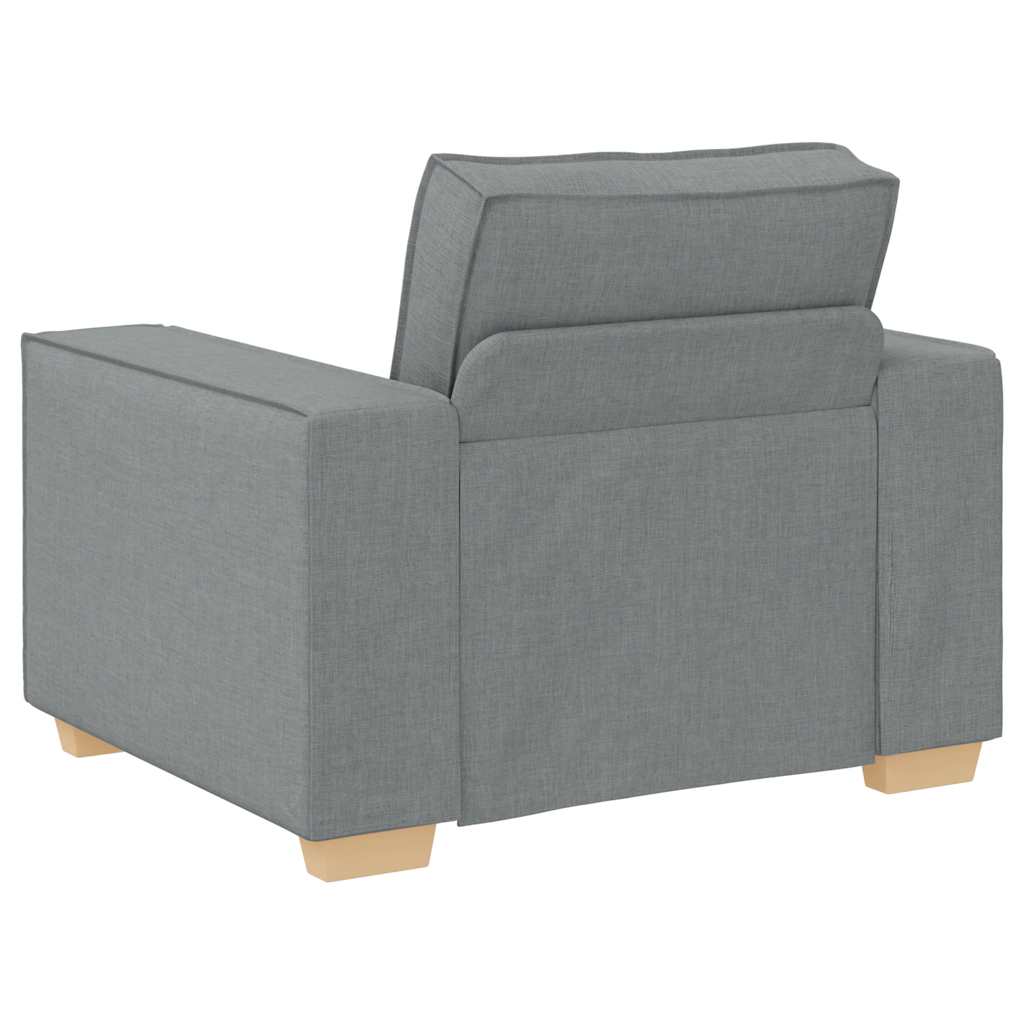 Sofa Chair Light Grey 60 Cm Fabric