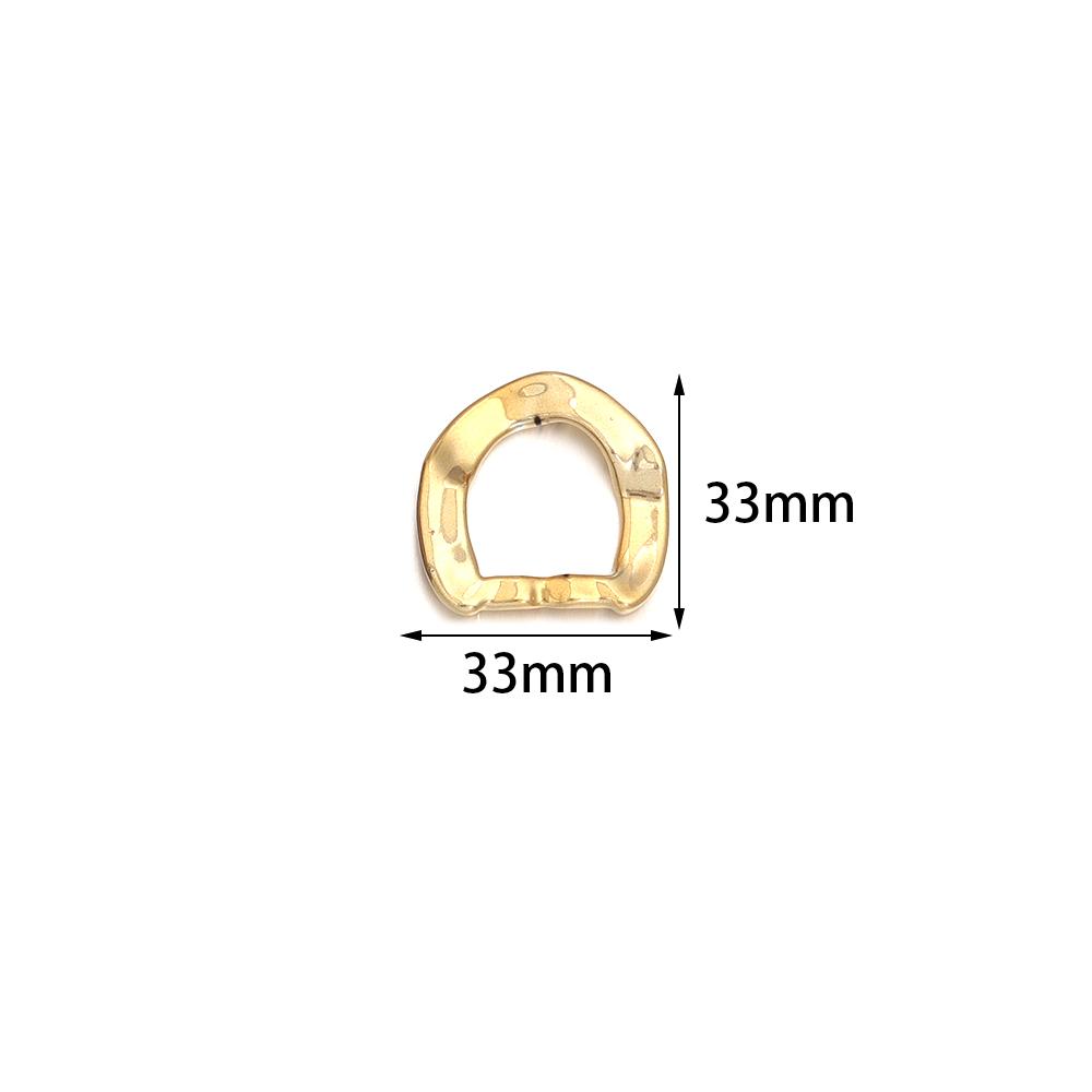 10pcs/bag Plated Acrylic Chain Tail Buckle Link Chain Connector For Jewelry Making Components Woman Handbag Parts Accessories