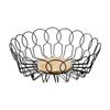 Fruit Basket Bowl Coffee Pod Holder with Wood Save Multifunction Stylish Vegetables Storage Rack