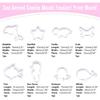 SUPERFINDINGS 8 Styles Plastic Cookie Cutters Ocean Cookie Cutters Polymer Clay Cutters Marine Animal Clay Cutter White Marine Life Cookies Fondant