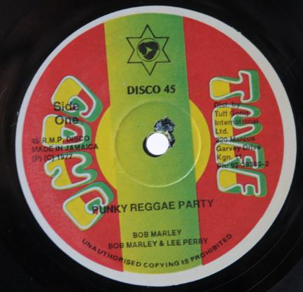 

12inch Record BOB MARLEY LEE PERRY Punky Reggae Party NONE Tuff Gong 1995 Jamaica Reggae Ska Dub Used