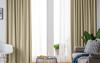90% Thick Blackout Curtain With Rings And Grommets, Cream 140X250