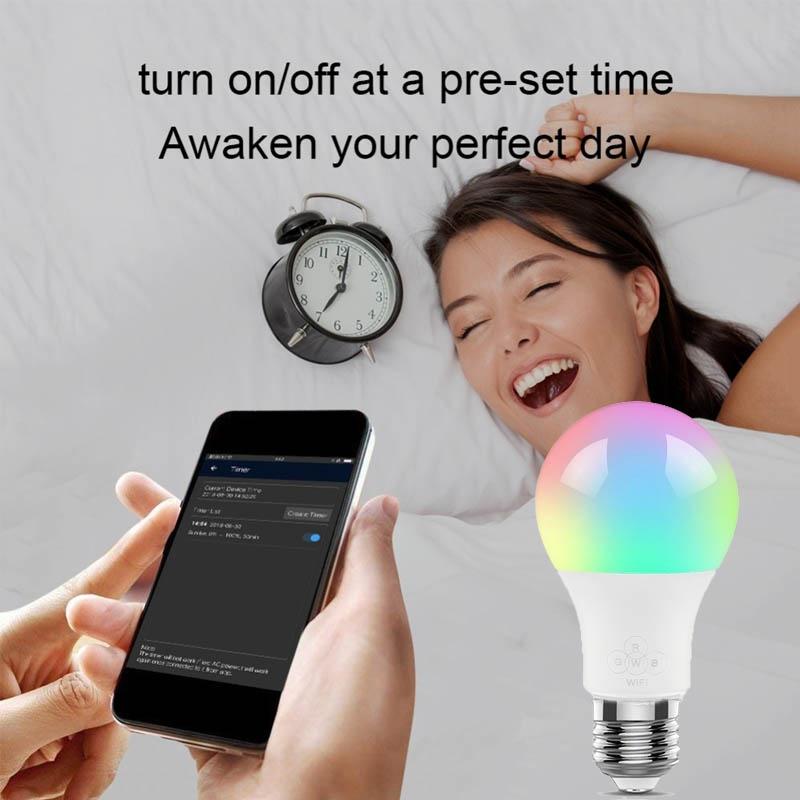 4.5W Sunrise Wake Up Wifi Lights Control de teléfono Color 4.5W Sunrise Wake Up Wifi Lights Control de teléfono Color