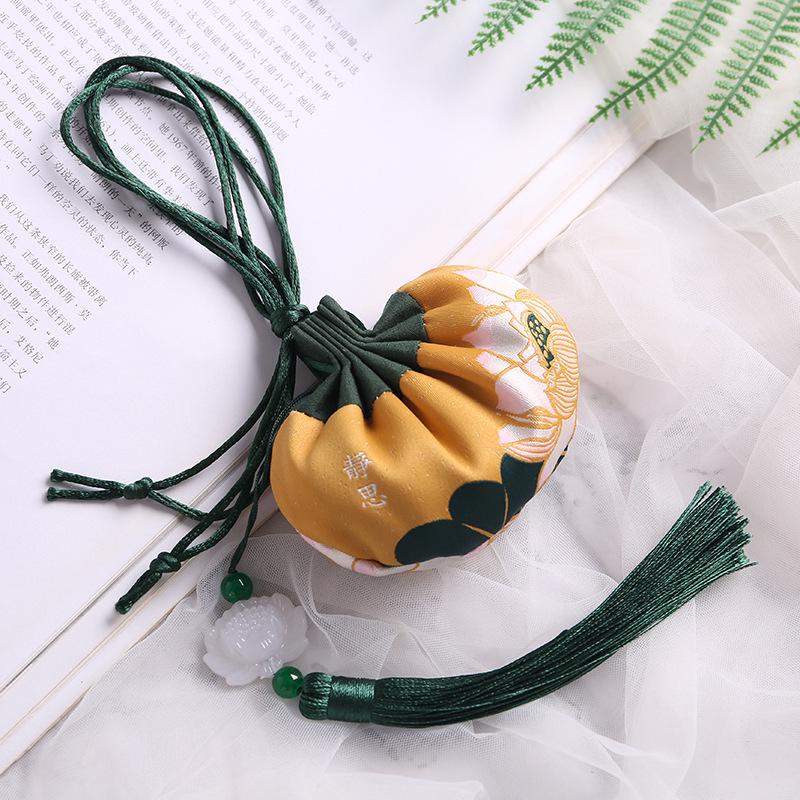 Ping An Cultural Scenic Amulet: Hanfu Style Sachet Pendant for Safety and Luck