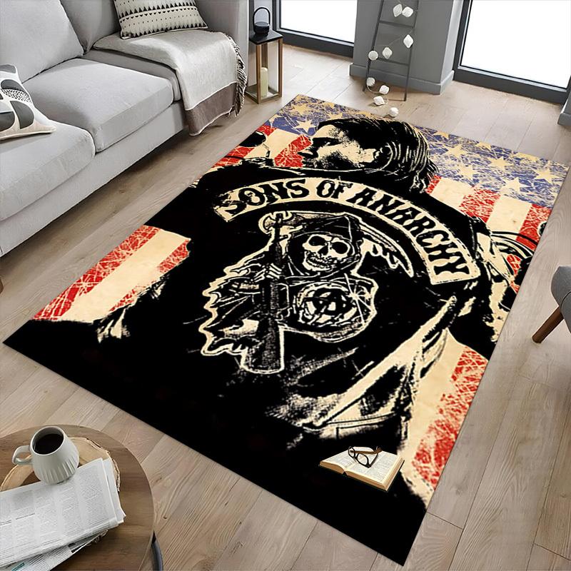 1pc Sons of Anarchy Carpet, Office Rug Outdoor Mat Home Decor Area Carpet Festival