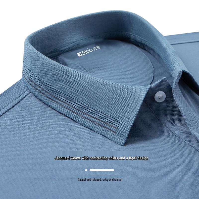 Hodo Men's 60-Count Combed Cotton Short-Sleeve Polo Shirt
