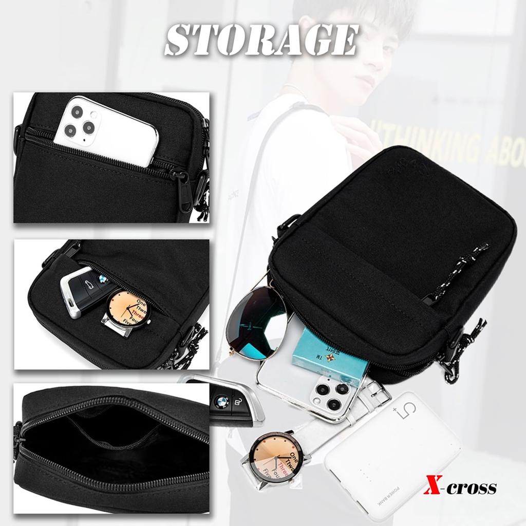 Cross Sacoche Small Vertical Mini Shoulder Bag Lightweight Military Camouflage One Shoulder Bag One Shoulder Outdoor Zipper Simple Cool Stylish Street