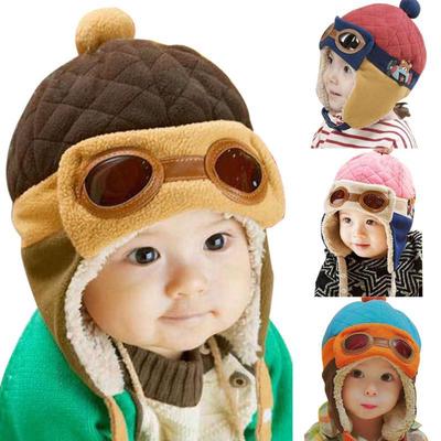 Baby Warm Winter Cute Bear Hat Scarf Knitt Wool Infant Boy Girls Earmuffs Cap
