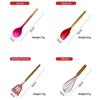12pc Colorful Kitchenware Cooking Tools Kitchen Silicone Utensil Set Non-stick Spatula Ladle Egg Beaters Tool Gadget Accessories Storage Barrels