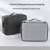 Fireproof & Waterproof Travel Document Bag - Large Capacity Storage for Passports & Certificates