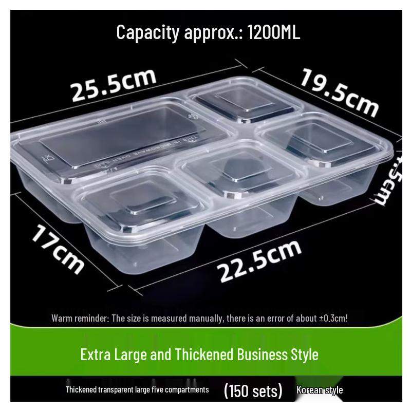 ZB Disposable PP Plastic Takeaway Meal Boxes