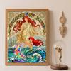 5d Diamond Painting, Ariel Mermaid Art Painting Diy Handmade Sticker Gift, Home Decoration Painting