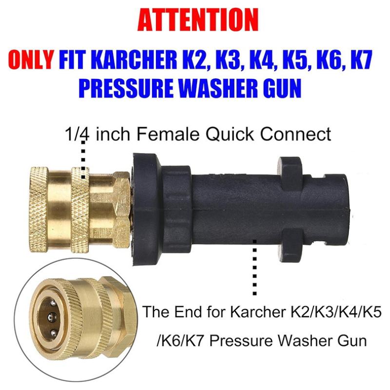 Specially Used As Accessories For High-Pressure Water Gun K2K7 Quick Adapter Car Washing Nozzle Five Color Foam Pot