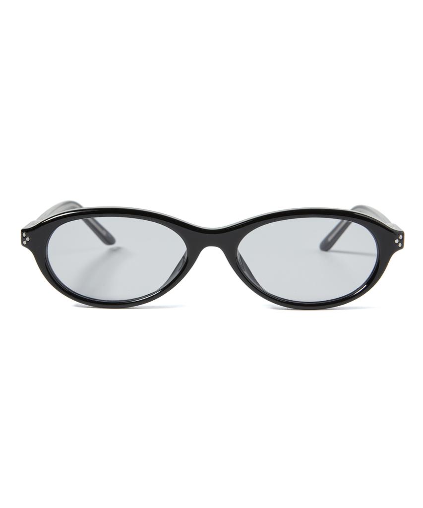 Hangeul Antique Oval Sunglasses Black