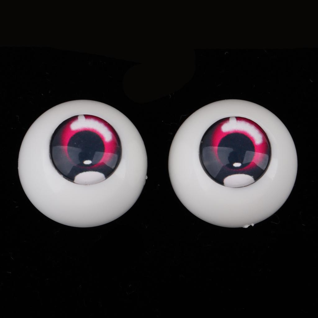 Safety 18mm Eyes Acrylic Eyeballs for 1//3 BJD Night Lolita Doll Purple