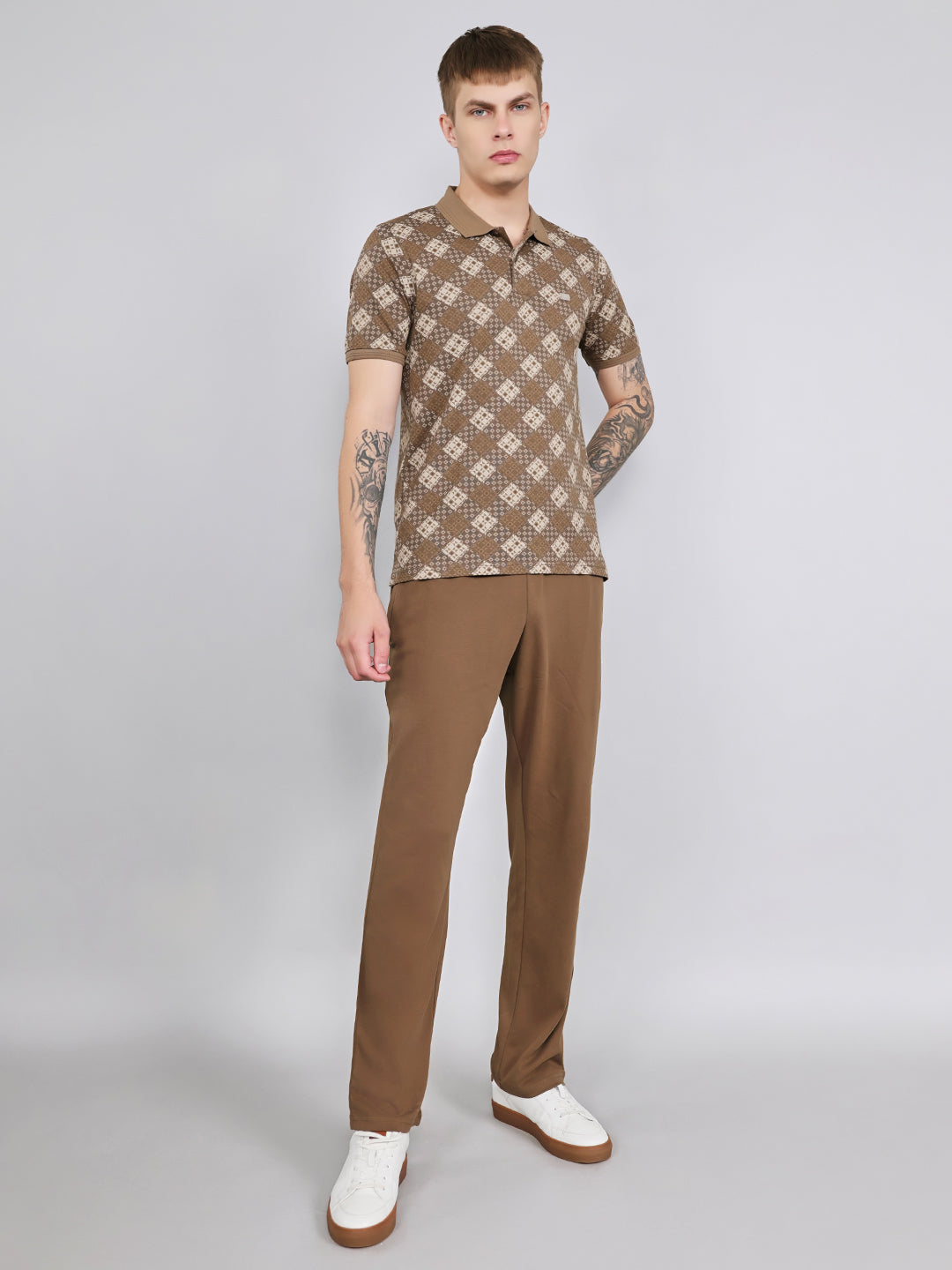 Monte Carlo Mens Regular Fit Solid Lower Set L коричневый
