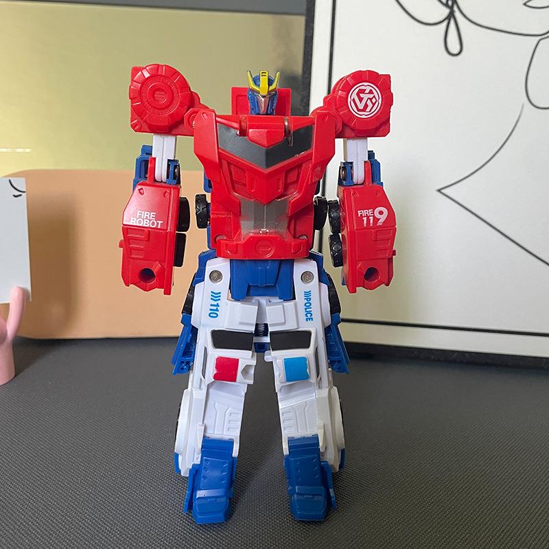 Magnetic 2-in-1 Transforming Tank Robot Toy for Kids - Collision Combo Mecha Car for Boys and Girls