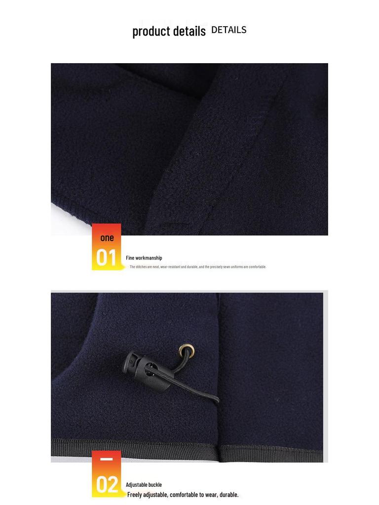 Velvet Lined Reflective Ski Mask and Neck Guard for Autumn/Winter Riding