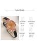 Fashion Retro Elegant Leather Strap Alloy Dial Quartz Women's Watch for Everyday Wear, Christmas Gift