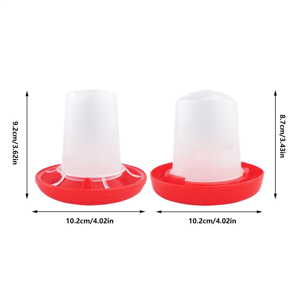 1set Poultry Automatic Drinker Bucket Chicken Feeder Barrel Water Bucket Quail Drinking Farm Chicken Coop Water Supplies