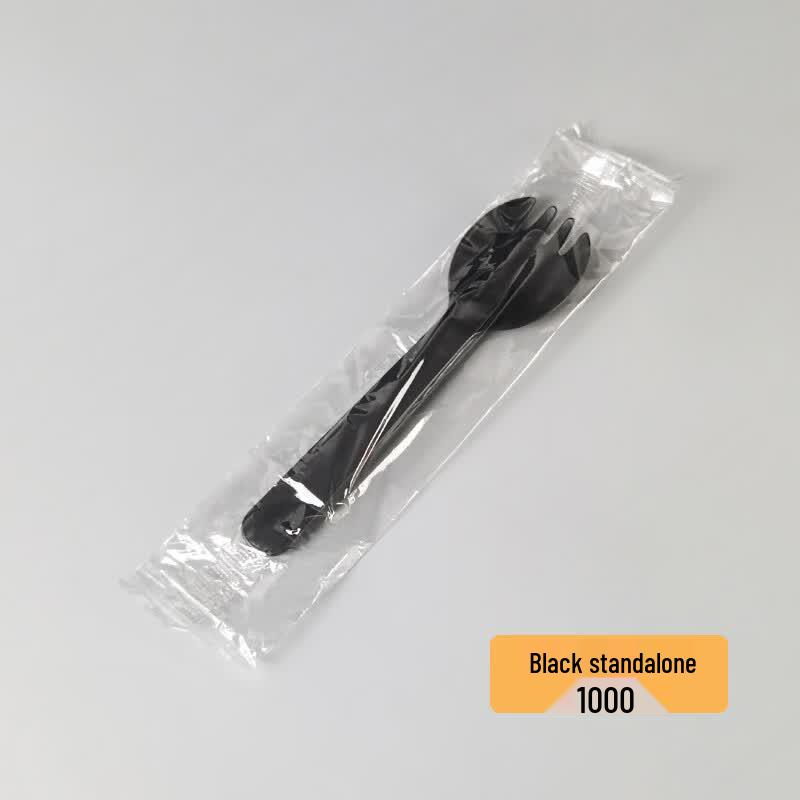 Disposable Plastic Fork Spoons чёрный