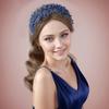 Fascia di Cristallo alla Moda per Donna Ragazza Elegante Intrecciata Fiore Cerchietto per Capelli Fascia per Capelli da Matrimonio Copricapo da Sposa Accessorio per Festa