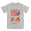 Vintage Flamme Feuer Flamingo T-Shirt für Herren Damen Lustiges Parodie T-Shirt Geschenkidee Kleidung