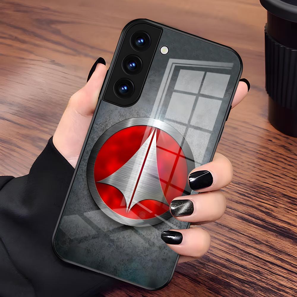 R-Robotech Macross Phone Case For Samsung S25 S24 FE S23 S22 S21 Plus S20 Ultra Note20Ultra Black Glass Cover Samsung S23