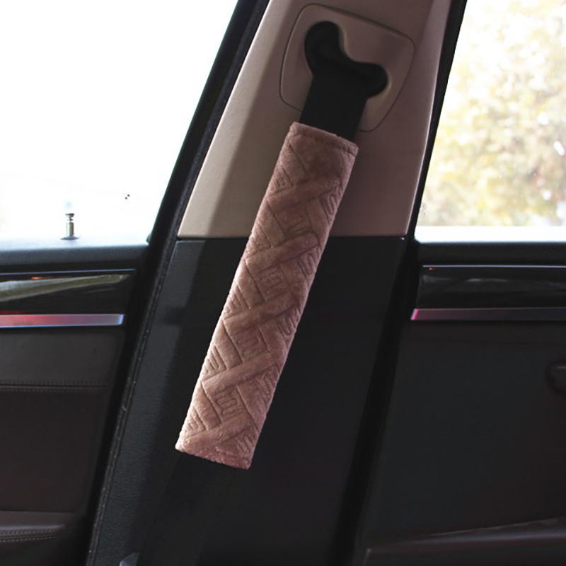 

Car Seat Belt Cover Breathable Shoulder Pad Cushion Set Protects Against Neck Chafing Soft for Summer or Winter Use
