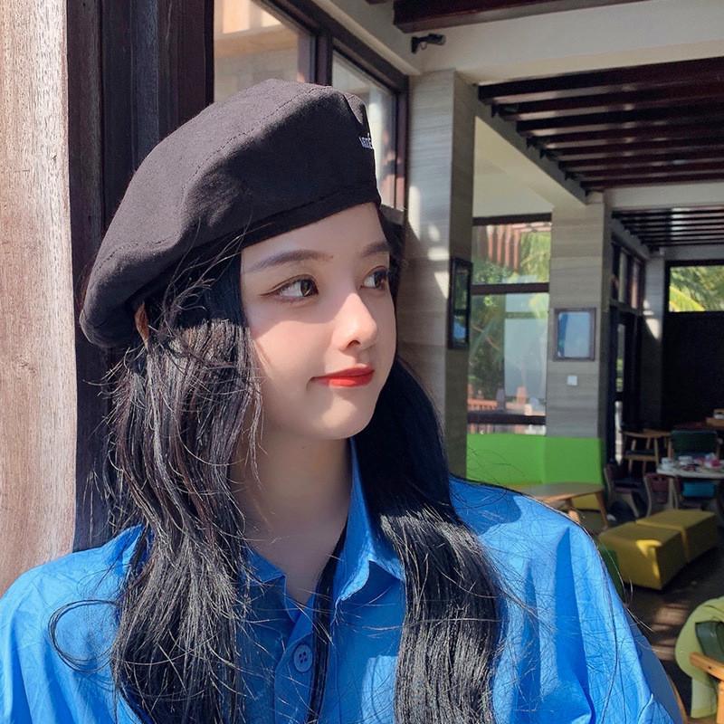 Beret Double Sided Japanese Spring Ladies Versatile Sweet And Cute Painter Hat