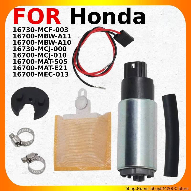 Motorcycle Fuel Pump For Honda ST1300 Pan-an ST1300P Police 16700-MCW-D02 16700-MBG-030 RVT1000R VFR800 CB900F VTR1000S