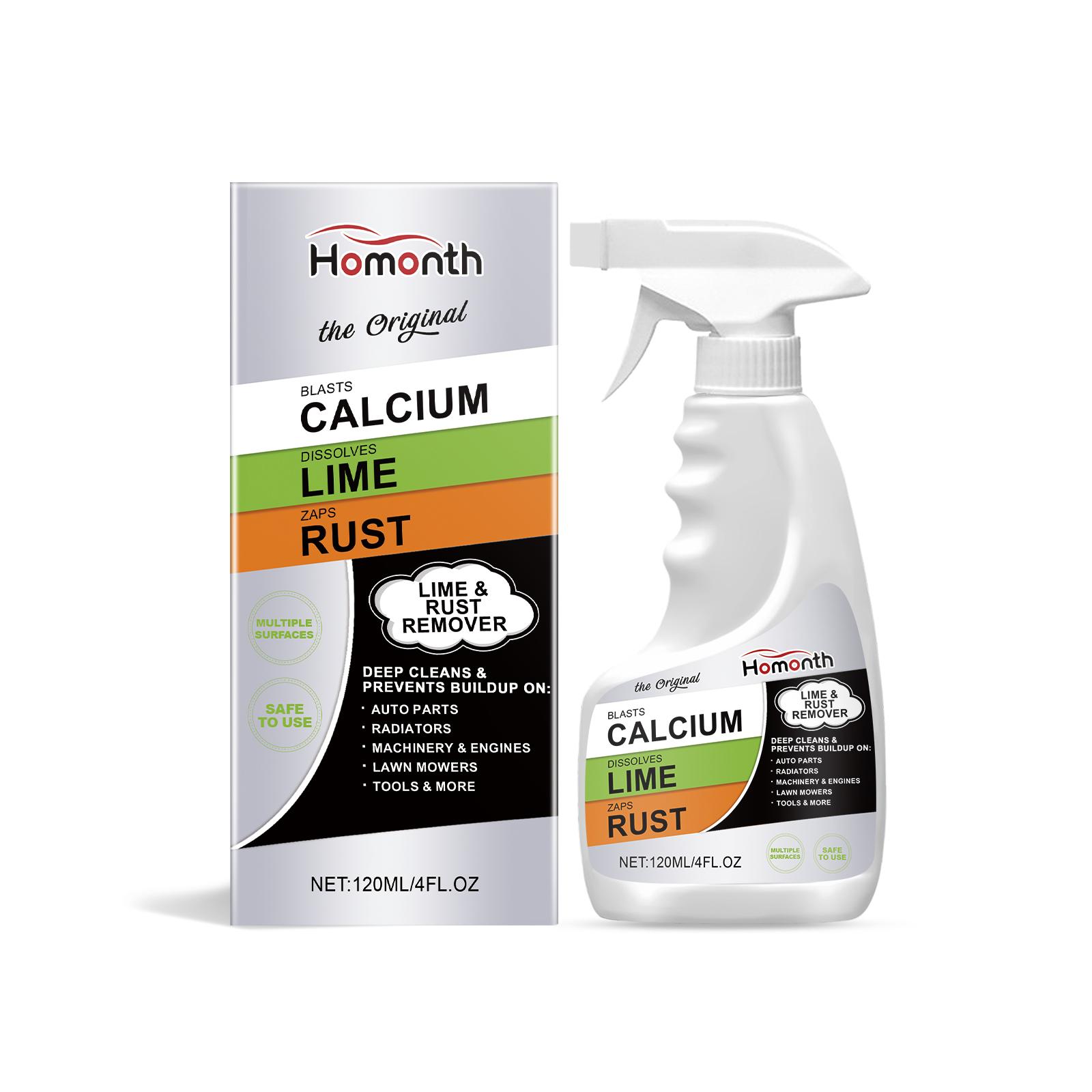Homonth Rust Remover Spray For Car Wheel Hub Metal Surface Cleaning Household Industrial Universal Rust Removal 120ML