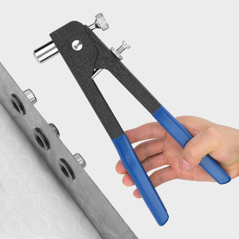 M3M8 Rivet Nuts Threaded Insert and Rivet Gun Tool Rivnut Nutsert Riveting Kit 106pcs