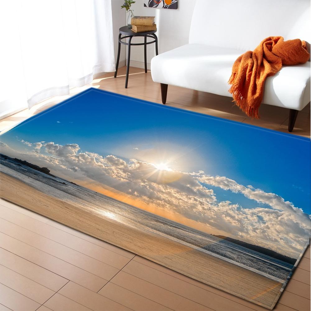 Scenic Carpet Feather Wind Bedroom Floor Mat