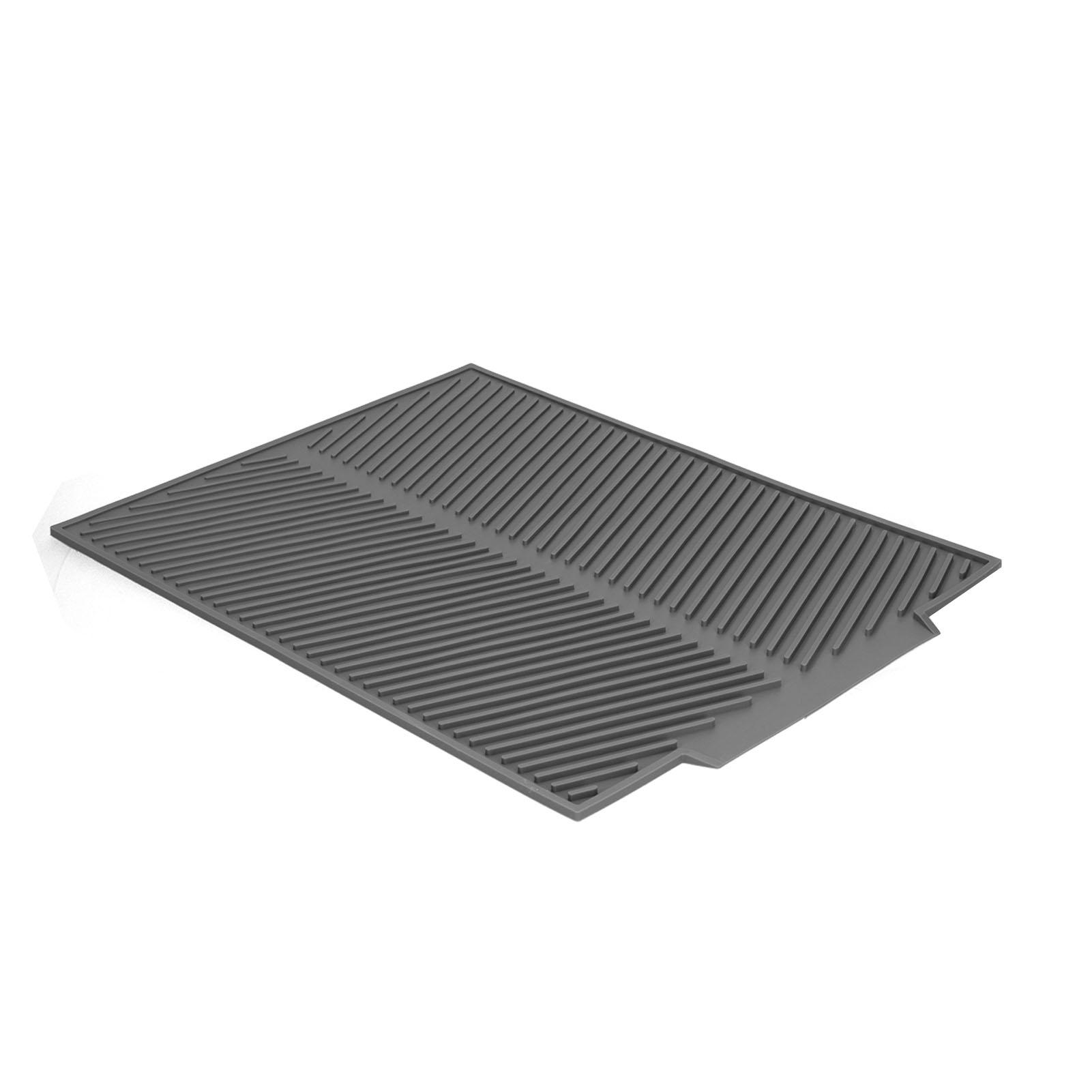 

Silicone Dish Drying Mat Multipurpose Counter Top Mat Heat Insulation Pad for Kitchen UseLarge