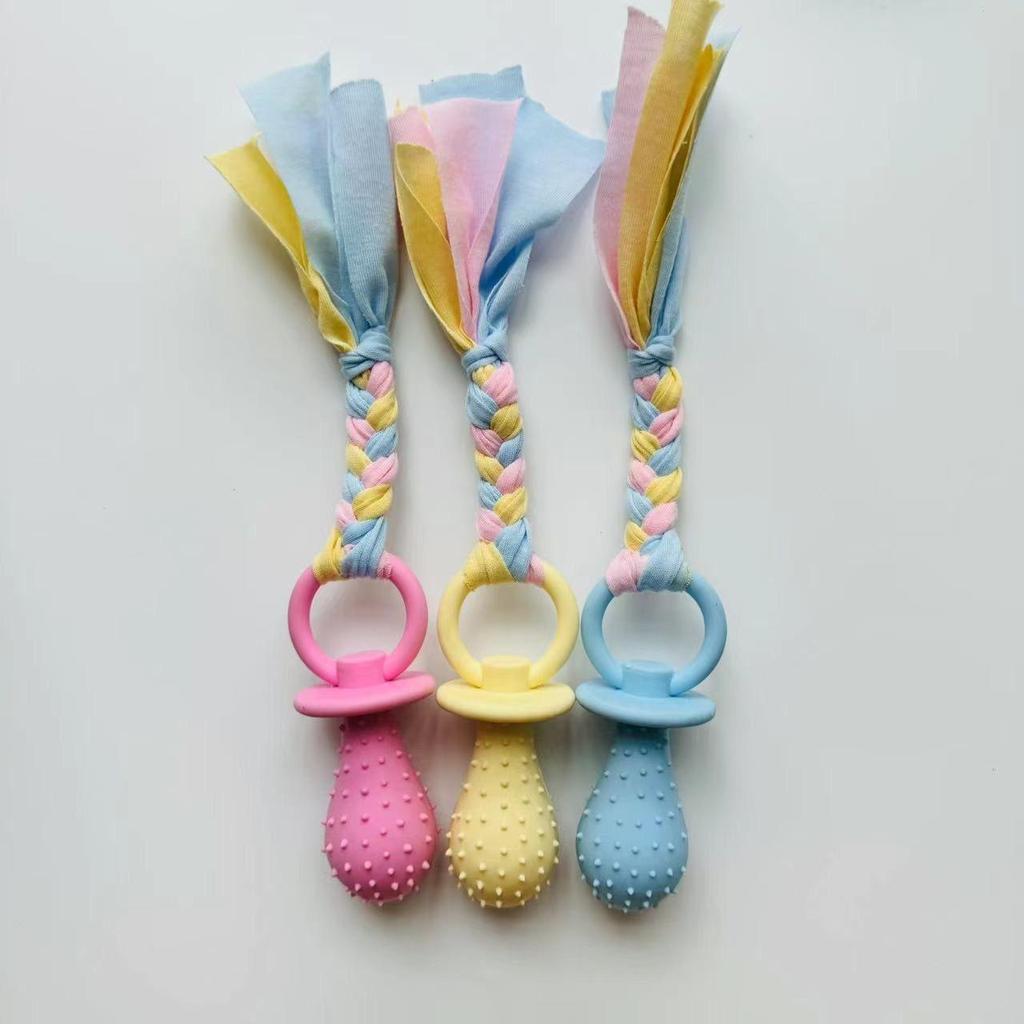 Durable TPR Teething Dog Toys for Golden Retrievers and Corgis - Bite-Resistant Cleaning Sticks and Balls