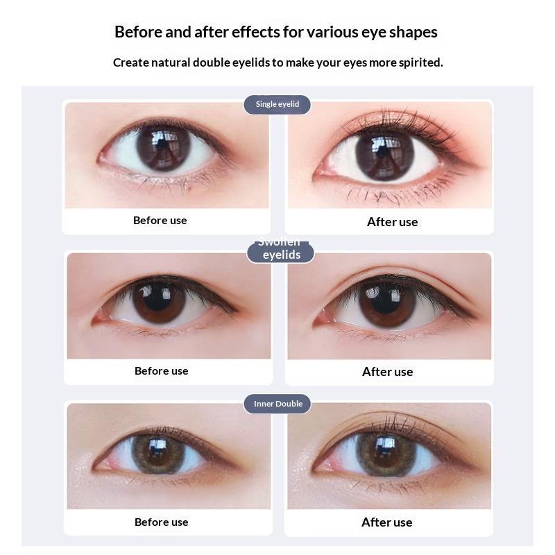 10 Sheets Eyelid Stickers Clear Ultra-Thin Eye Lid Strips With Tweezers Long-Lasting Lace Eyelid Stickers For Natural Big Eye
