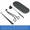 Aroma Candle Tool Kit: Wick Trimmer, Snuffer, Extinguishing Hook, and Tray.