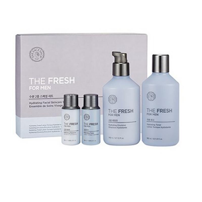 The Face Shop The Fresh For Men Moisture Skincare 2pcs Special Set with English Tea Extract, Korean