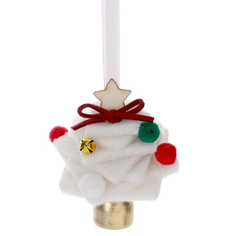Miniature Christmas Tree Decoration Handmade Tiny Felted Holiday Tree Ornament For Mantels Bedroom Vehicle Interiors