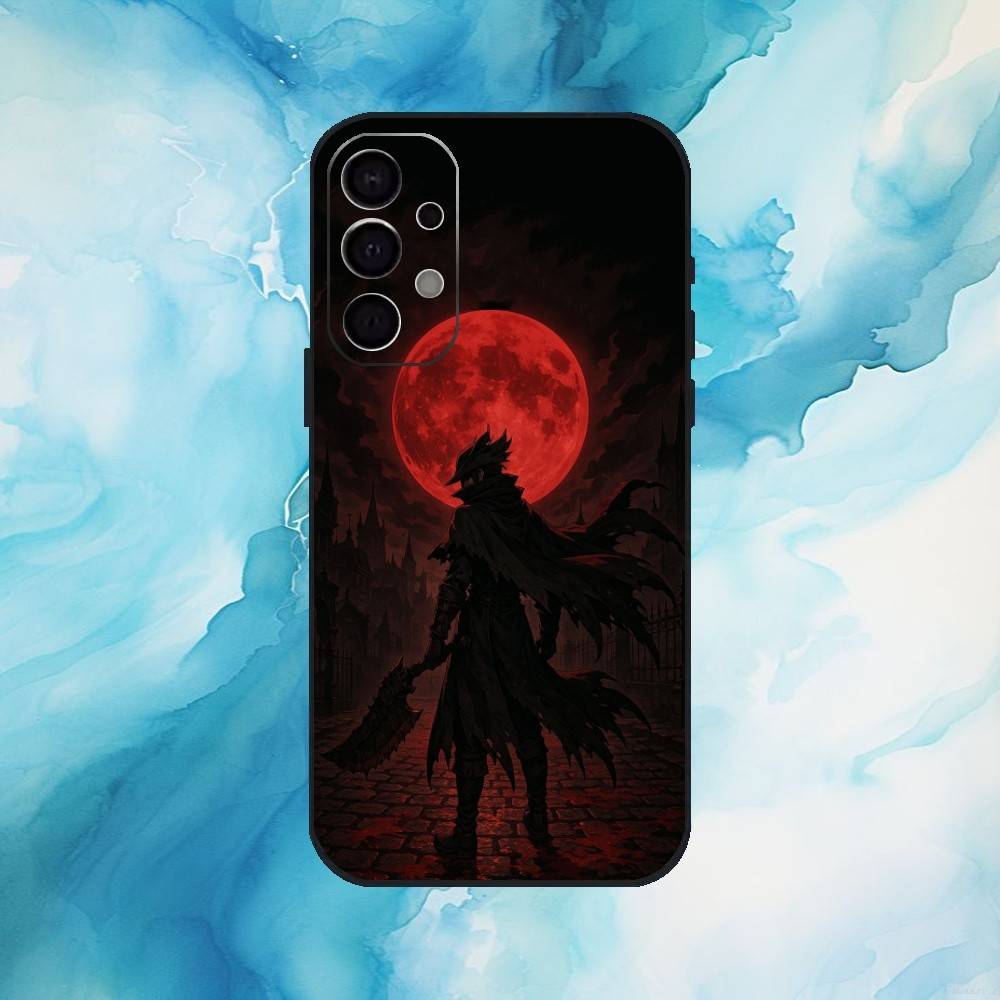 Spiel B-Bloodborne Handyhülle Für Samsung Galaxy A73,A72,A71,A70,A53,A52,A51,Weiche Silikon Schwarz Hülle